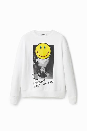 Oversize Smiley® sweatshirt - - L - Desigual - Modalova