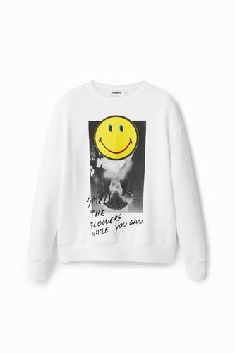 Oversize Smiley® sweatshirt - - S - Desigual - Modalova