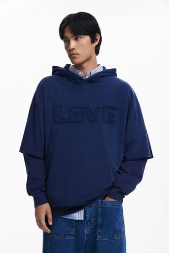 Double-sleeve sweatshirt - BLUE - L - Desigual - Modalova