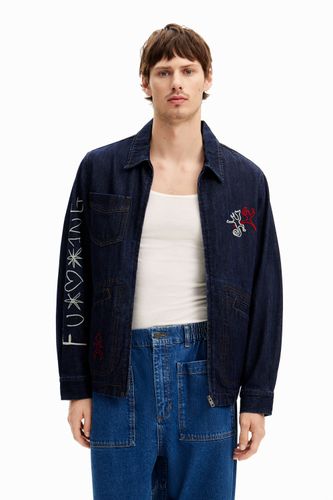 Chaqueta denim siluetas - BLUE - XL - Desigual - Modalova