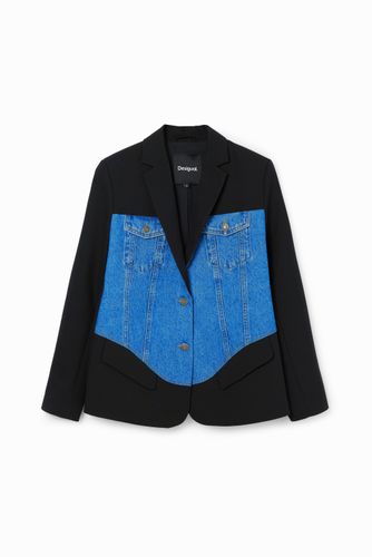 Blazer híbrida trucker - BLUE - 36 - Desigual - Modalova