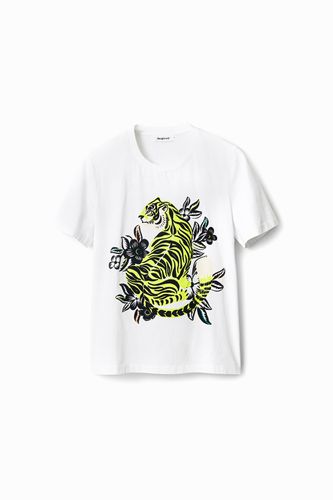 Camiseta manga corta tigre - Desigual - Modalova