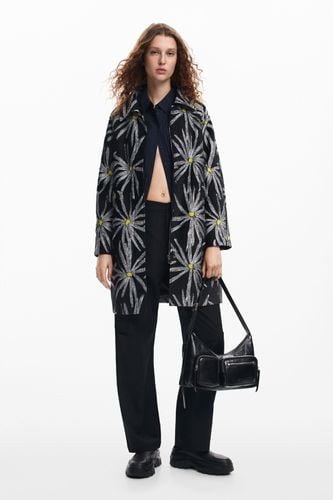 Daisy print coat - BLACK - S - Desigual - Modalova