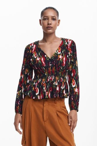 Blusa flores - BLACK - L - Desigual - Modalova