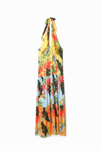 Tropical halter neck maxi dress - S - Desigual - Modalova