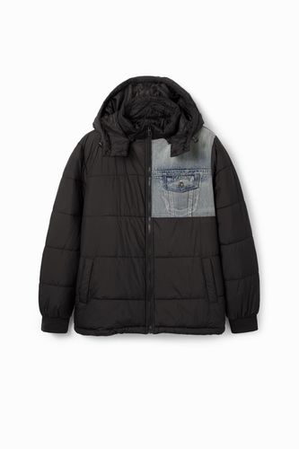 Padded denim jacket - BLACK - S - Desigual - Modalova