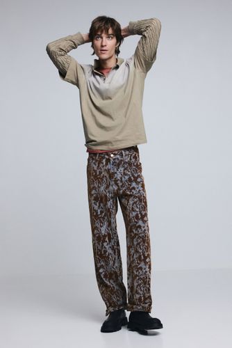 Pantalón recto texturas - 28 - Desigual - Modalova