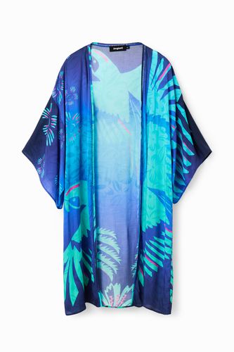 Tropical open kimono - BLUE - S - Desigual - Modalova