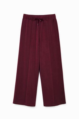 Fine-knit culotte trousers - - M - Desigual - Modalova