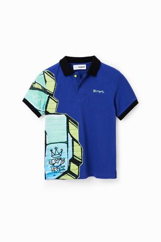 Graffiti short-sleeve polo shirt - 5/6 - Desigual - Modalova