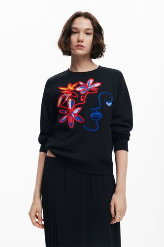 Arty print sweatshirt - BLACK - M - Desigual - Modalova