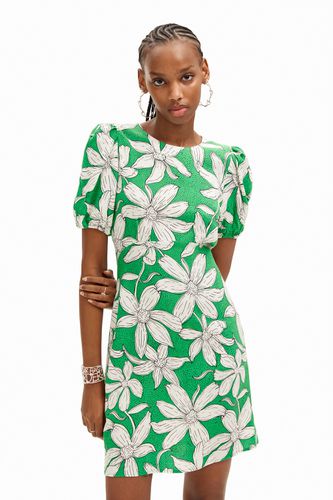 Short floral dress - GREEN - L - Desigual - Modalova