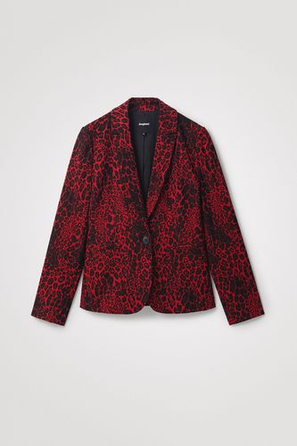 Animal print blazer - RED - M - Desigual - Modalova