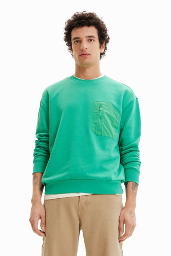 Zip pocket sweatshirt - GREEN - M - Desigual - Modalova