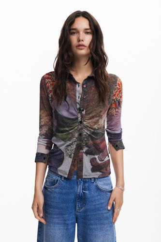 Camiseta manga larga bosque otoñal - Desigual - Modalova