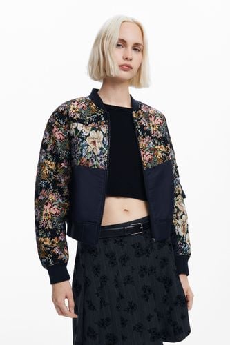 Printed bomber jacket - BLACK - M - Desigual - Modalova