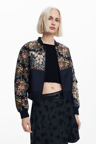 Printed bomber jacket - BLACK - XS - Desigual - Modalova