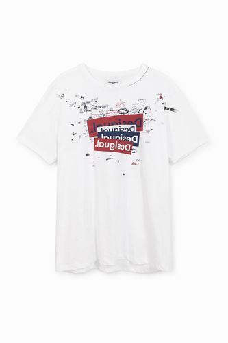 Camiseta básica logo y bolimanía - Desigual - Modalova