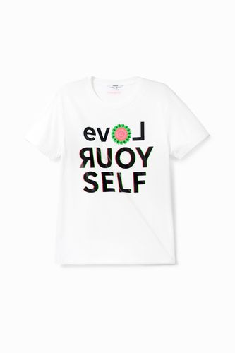 Camiseta LOVE YOURSELF - WHITE - S - Desigual - Modalova