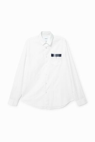 Cotton basic shirt - WHITE - S - Desigual - Modalova