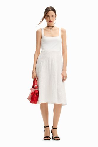 Flared midi dress - WHITE - XL - Desigual - Modalova