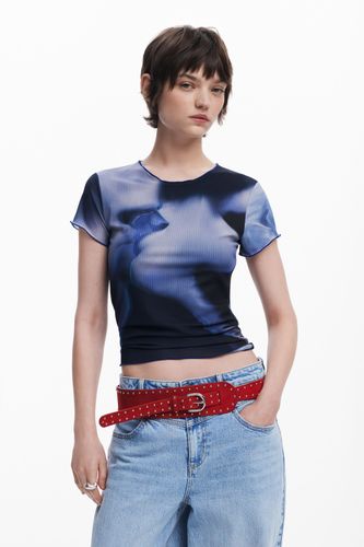 T-shirt baiser manches courtes - Desigual - Modalova