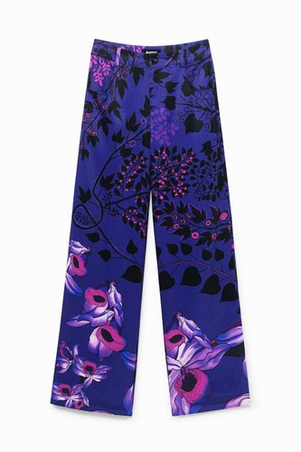 Wide leg trousers flowers - - 36 - Desigual - Modalova