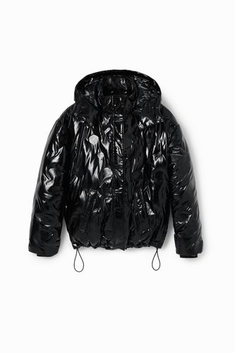 Oversize padded jacket vinyl - - M - Desigual - Modalova