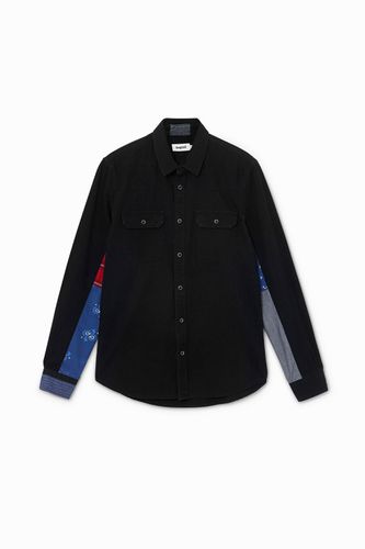 Denim shirt patch print - BLACK - S - Desigual - Modalova