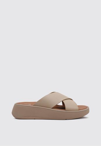 F-MODE LEATHER FLATFORM CROSS SLIDES 36 - FITFLOP - Modalova