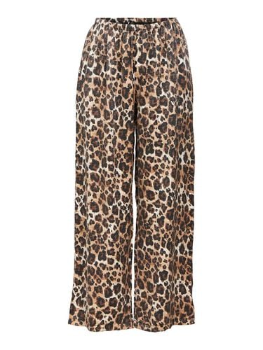 Leopard Print Wide-leg Trousers - Object Collectors Item - Modalova
