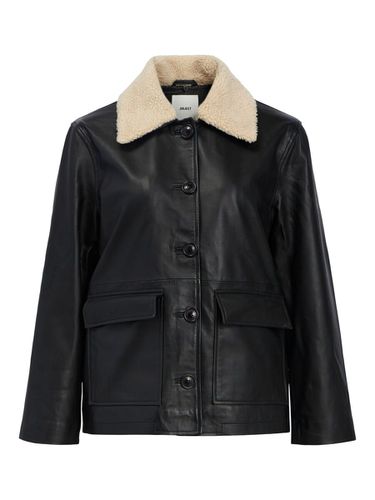 Teddy Collar Leather Jacket - Object Collectors Item - Modalova