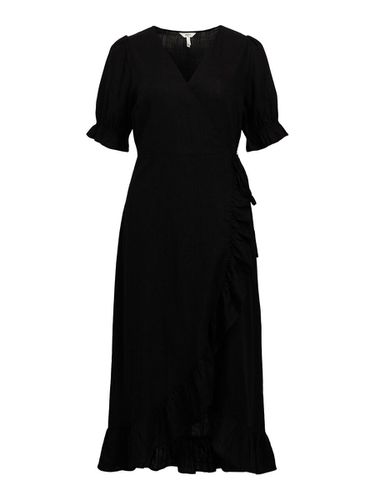 Linen Blend Wrap Dress - Object Collectors Item - Modalova