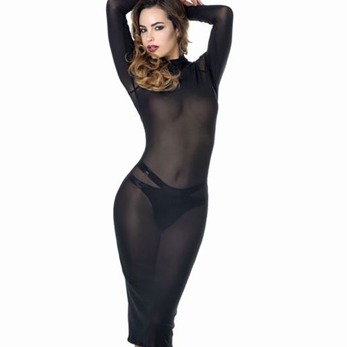 Robe transparente et longue - Taille : S 36 - Mode Patrice Catanzaro - Modalova