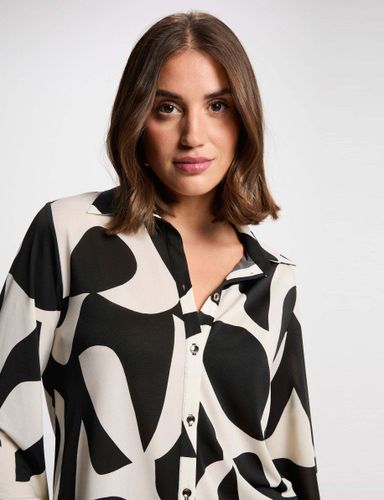 T-shirt col à revers blanc femme - Morgan - Modalova