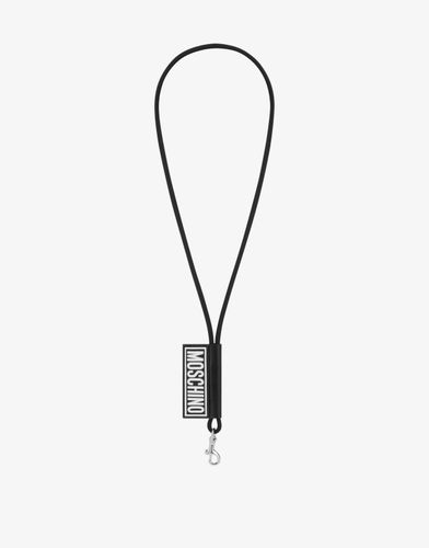 Llavero Con Cordón Rubber Logo - Moschino - Modalova