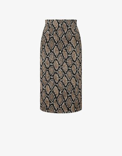 Animalier Python Print Jersey Skirt - Boutique Moschino - Modalova