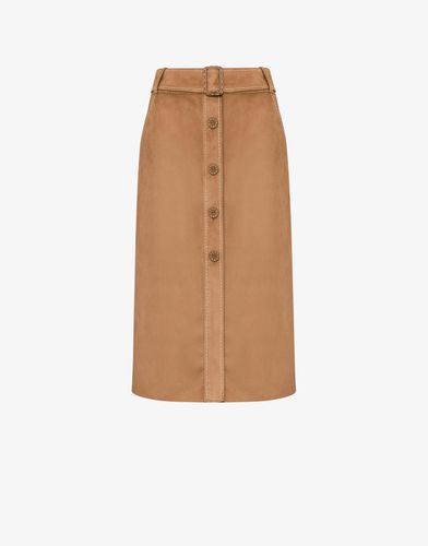 Stitching Skirt With Waist Belt - Boutique Moschino - Modalova