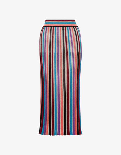 Lurex Striped Skirt - Boutique Moschino - Modalova