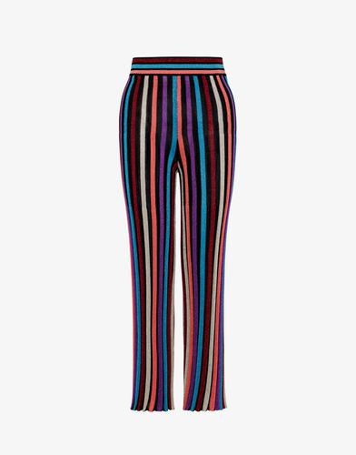 Lurex Striped Trousers - Boutique Moschino - Modalova