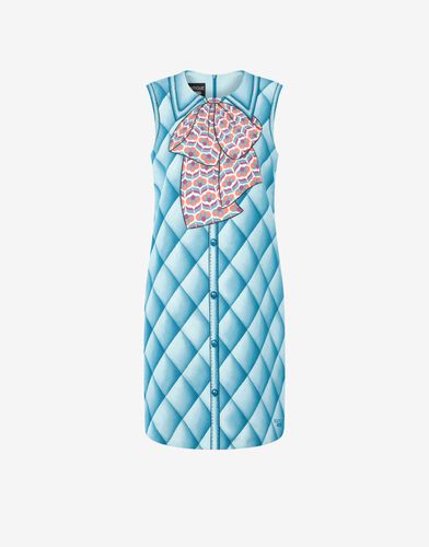 Sleeveless Dress With Trompe L'œil Print - Boutique Moschino - Modalova
