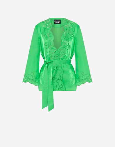 Camisa Con Fajín Ajour - Boutique Moschino - Modalova