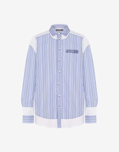 Sewing Stripes Poplin Shirt - Moschino - Modalova