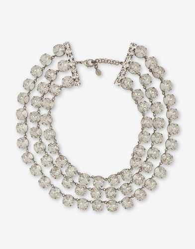Necklace With Round Jewel Stones - Moschino - Modalova
