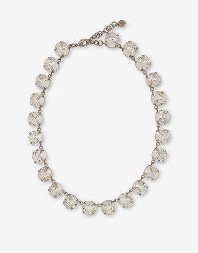 Choker Necklace With Jewel Stones - Moschino - Modalova