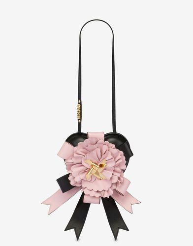 Heartbeat Bag Leather Flower - Moschino - Modalova
