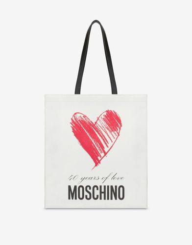 Shopper Aus Nappaleder 40 Years Of Love - Moschino - Modalova