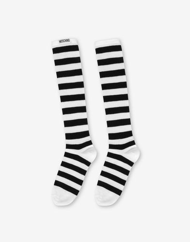 Striped To-the-knee Socks - Moschino - Modalova
