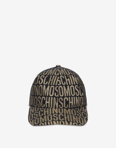 Cappello In Nylon Allover Logo - Moschino - Modalova