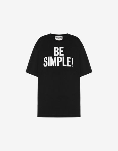T-shirt In Jersey Be Simple! - Moschino - Modalova